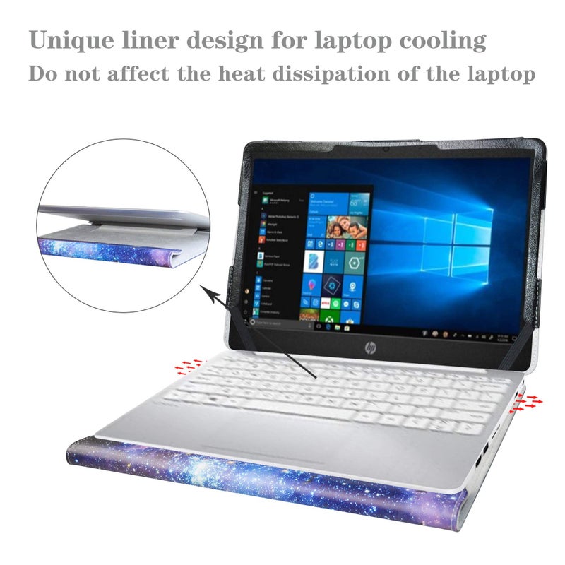 Alapmk Protective Case for Surface Laptop SE 11.6" &case for HP Pavilion X360 11-apXXXX 11M-AP0013DX/ Stream 11 11-akXXX 11-AK1012DX & ASUS L210 [Not fit Pavilion x360 11M-adXXX],Galaxy - Image 5
